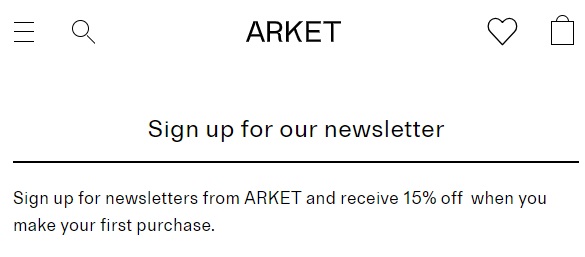 Εκπτωτικός Κωδικός ARKET