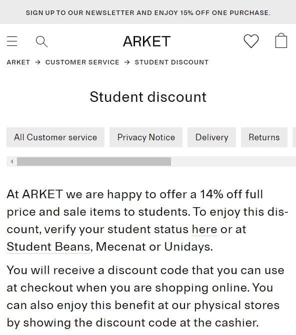 ARKET-Promocode