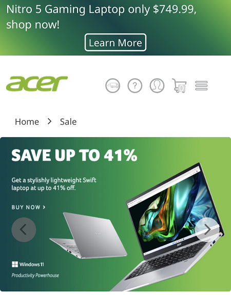 Acer Endirim Kodları