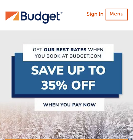 Budget Rent A Car Discount Code