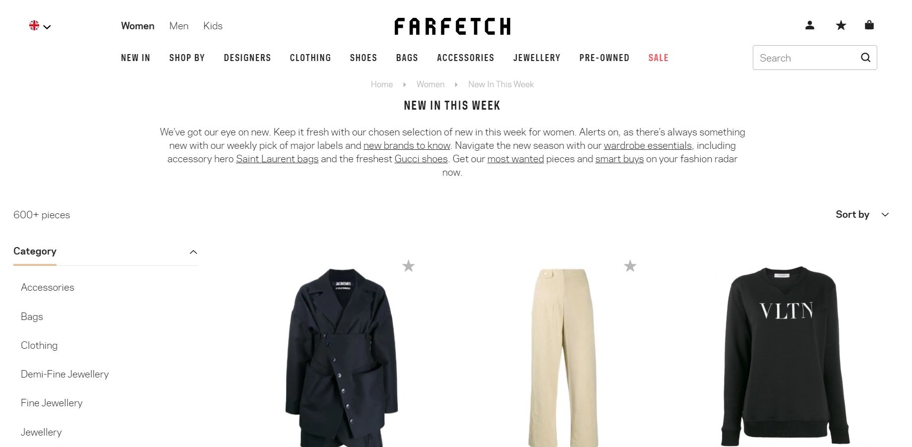 Farfetch Luxusmodegeschäft