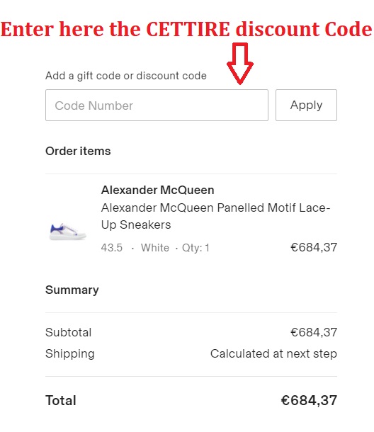 So verwenden Sie einen CETTIRE-Rabattcode