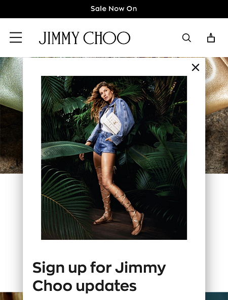 Código de desconto Jimmy Choo