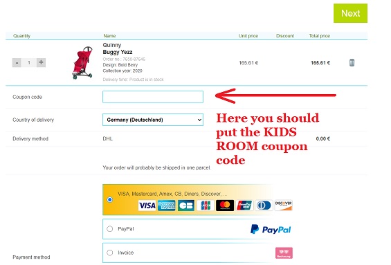 KIDS-ROOM Kortingscode