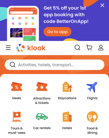 KLOOK Gutscheincode