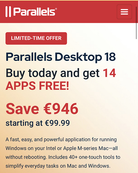 Parallels Discount Codes