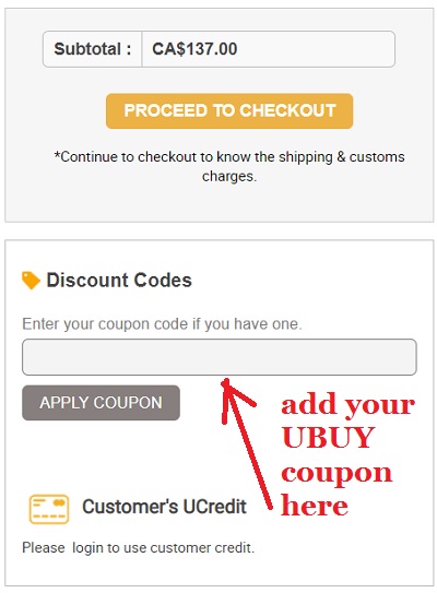 UBUY Promo Code