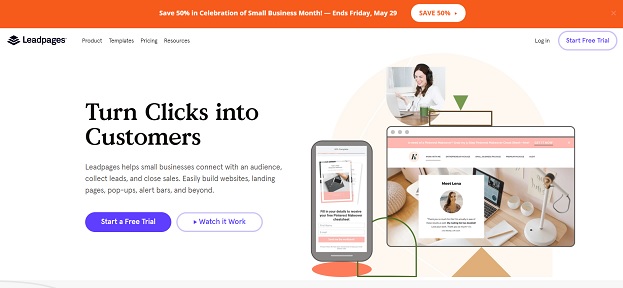 LEADPAGES kupona kods
