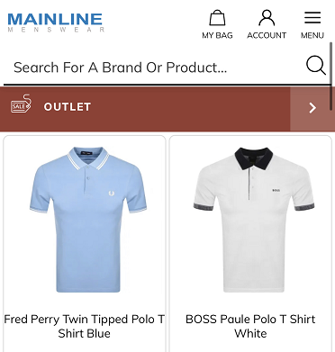 Κωδικός κουπονιού mainline menswear