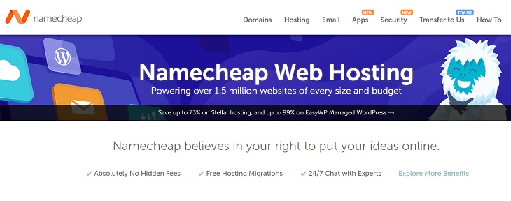 NAMECHEAP Slevový kupón